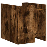 Bedside Cabinet Smoked Oak 45x50x50 cm Engineered Wood 848301