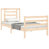 Bed Frame without Mattress 90x200 cm Solid Wood 3194686