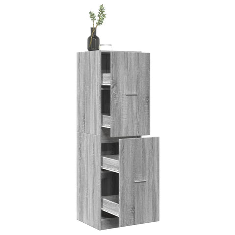 Apothecary Cabinet Grey Sonoma 40x41x144.5 cm Engineered Wood 3309641