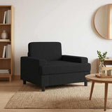 Armchair Black Fabric 42043456