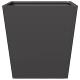 ZNTS Garden Planters Black 2 pcs 40x40x40 cm Steel 851053