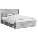 Bed Frame with Storage and Headboard Concrete Grey 140 x 200 cm 3413848