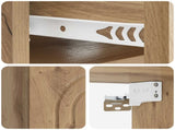 Wall-Mounted Bedside Cabinet 2 pcs Artisan Oak Engineered Wood 898124