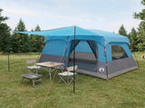 Family Tent with Roof Blue 320 x 210 x 180 cm Polyester 42028490