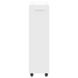 Cabinet with Wheels White 60x22x79 cm Engineered Wood 840415