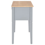 ZNTS Writing Desk Grey 109.5x45x77.5 cm Wood 280070