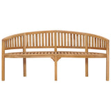 Garden Bench Natural Teak Solid Teak Wood Large Durable 310494