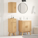 ZNTS 3-Piece Pine Bathroom Furniture Set 3334189