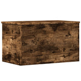 Storage Box Smoked Oak 60x35x35 cm Engineered Wood 840678