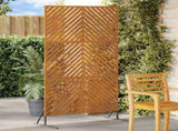 Privacy Screen 100 x 50 x 180 cm Weathering Steel Rusty 868548