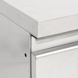 Commercial Kitchen Cabinet with 3 Drawers 50x60x96 cm 151179