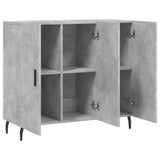 Sideboard Concrete Grey 90x34x80 cm Engineered Wood 828128