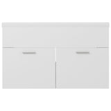 Sink Cabinet with Built-in Basin White Engineered Wood 3070829