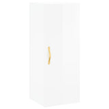 Wall Mounted Cabinet High Gloss White 34.5x34x90 cm 828838