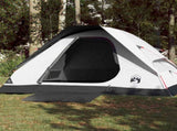 Camping Tent Dome 4-Person White Blackout Fabric Waterproof 94780