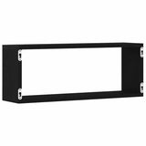 Wall Shelves 6 pcs Black Oak 60 x 15 x 23 cm Engineered Wood 862647