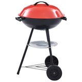 Portable XXL Charcoal Kettle BBQ Grill with Wheels 44 cm 46611