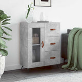 Sideboard Concrete Grey 69.5x34x90 cm Engineered Wood 828016
