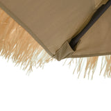 Garden Parasol with Steel Pole Brown 246x246x230 cm 4005074