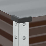 Garden Planter Brown 100x45x90 cm Steel 4008971