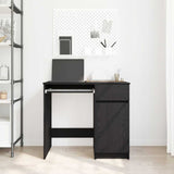 Desk Black Oak 86x49x76 cm Engineered Wood 861824