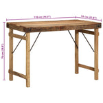 Dining Table Brown 110 x 55 x 76 cm Solid reclaimed wood 4019619