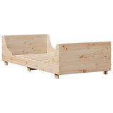 Bed Frame without Mattress 90x200 cm Solid Wood Pine 3306468