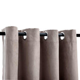 Blackout Curtains with Metal Rings 2 pcs Taupe 140x245 cm 134478