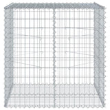 Gabion Basket with Cover 100x100x100 cm Galvanised Iron 3295190