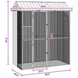 Bird Cage Anthracite 215 x 110 x 247 cm Galvanised Steel 3325172