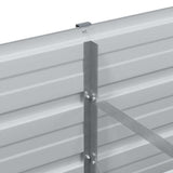 Garden Raised Bed Light Brown 320 x 40 x 77 cm Galvanised Steel 42017332