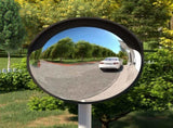 Outdoor Convex Traffic Mirror Black 45 cm Polycarbonate 153079