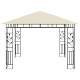Gazebo with Mosquito Net 3x3x2.73 m Cream 180 g/m 47969