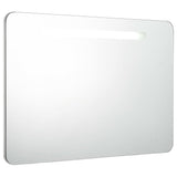 ZNTS LED Bathroom Mirror Cabinet 80x9.5x55 cm 285120