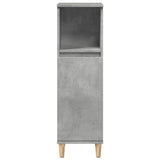 3 Piece Bathroom Furniture Set Concrete Grey Engineered Wood 3324945