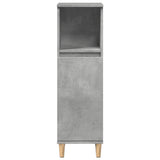ZNTS 3 Piece Bathroom Furniture Set Concrete Grey Engineered Wood 3324945