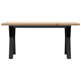 Coffee Table Y-Frame 100x50x45.5 cm Solid Wood Pine and Steel 3282776