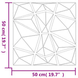 Wall Panels 48 pcs Concrete Grey 50x50 cm XPS 12 m Diamond 356928