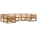 Outdoor Sofa Set 6 pcs Natural Solid Acacia Wood 3382847