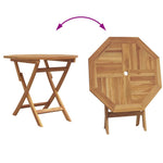 Garden Dining Set 3 pcs Brown Solid teak wood 3385962