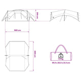 Camping Tarp Water-resistant Grey and Orange 695 x 580 x 200 cm 42028597