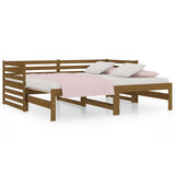 ZNTS Pull-out Day Bed without Mattress Honey Brown 2xcm 814672