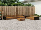 Outdoor Sofa Set 8 pcs Natural 79 x 79 x 37 cm 3383122