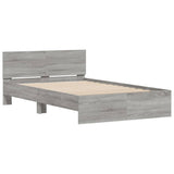 Bed Frame Grey Sonoma Engineered wood and plywood Double 3207509