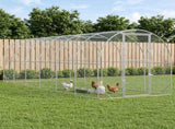 Chicken Coop Silver 600 x 200 x 200 cm Galvanised Steel 3434677