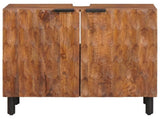 Bathroom Sink Cabinet Brown 62 x 33 x 58 cm Solid Mango Wood 4017919