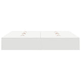 Storage Bed Frame White 200 x 200 cm Engineered Wood 3335357
