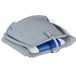 Boat Seats 2 pcs Foldable Backrest Blue-white Pillow 41x51x48cm 279102