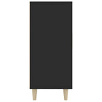 ZNTS Sideboard Black 90x34x80 cm Engineered Wood 812493