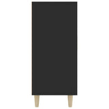 ZNTS Sideboard Black 90x34x80 cm Engineered Wood 812493